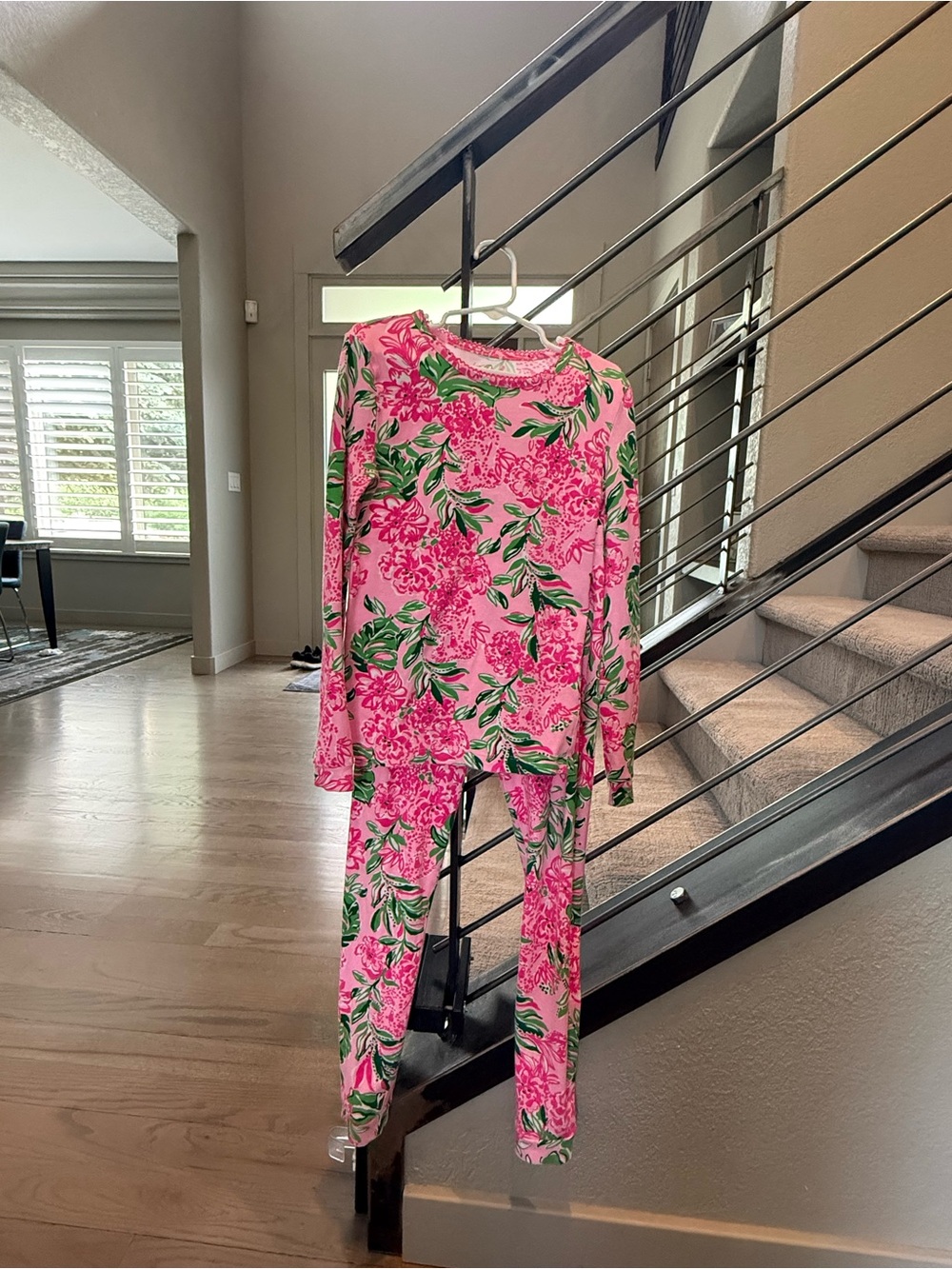 Lilly Pulitzer Pink Floral Long Sleeve Pajama Set